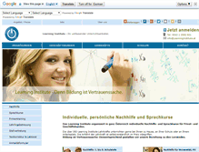 Tablet Screenshot of learninginstitute.at